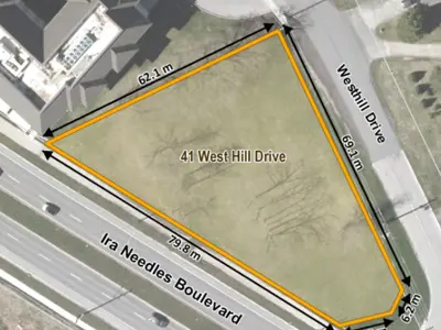 Aerial view of the property at Westhill Drive in Waterloo