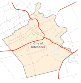 Map of Kitchener