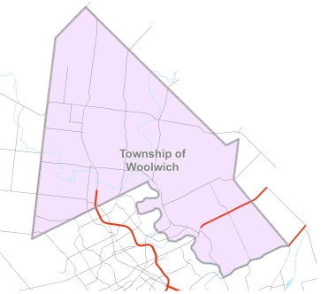 Map of Woolwich Township