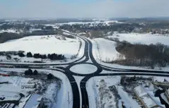 Maple Grove Road phase 1 progress