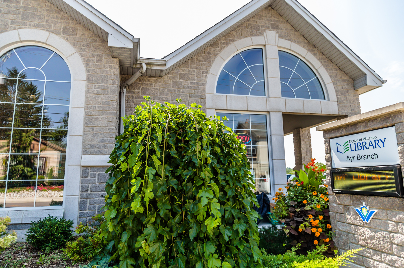 The outside of Ayr Library Branch